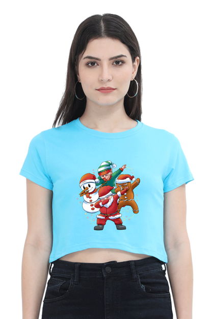 Santa Friends Crop Top