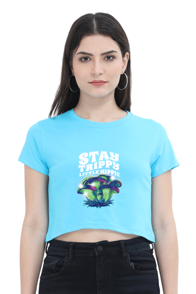 Magic Mushrooms Fantasy Crop Top