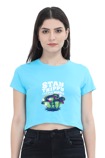 Magic Mushrooms Fantasy Crop Top