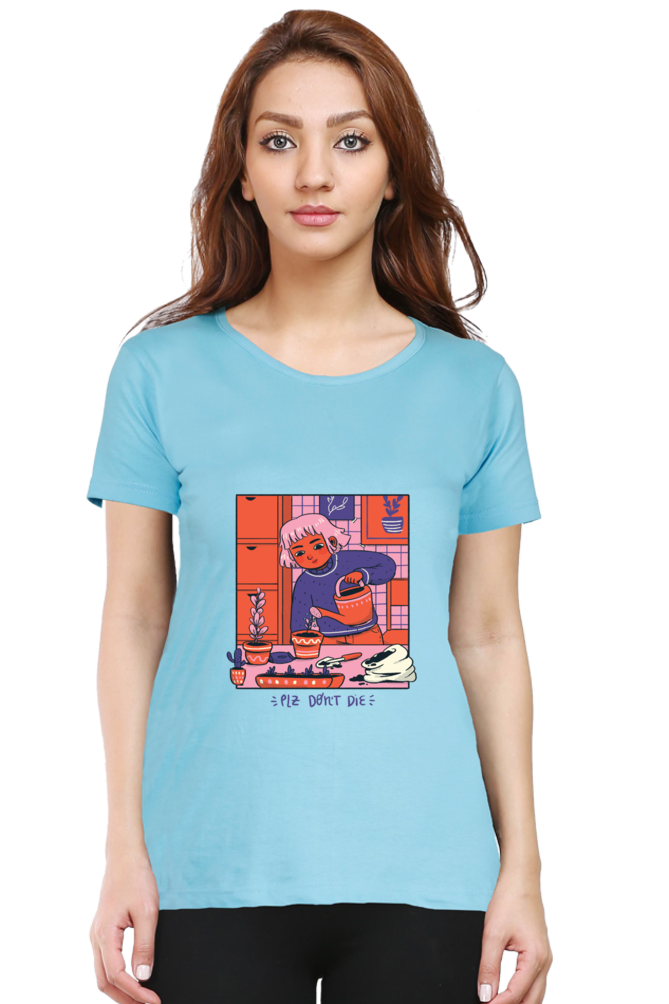 Girl Watering Plant T-Shirt