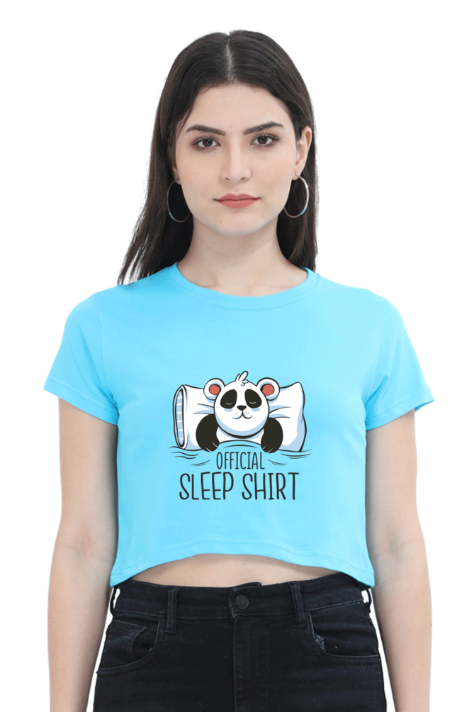 Panda Sleep Crop Top