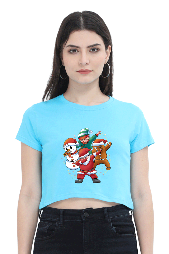 Santa Friends Crop Top