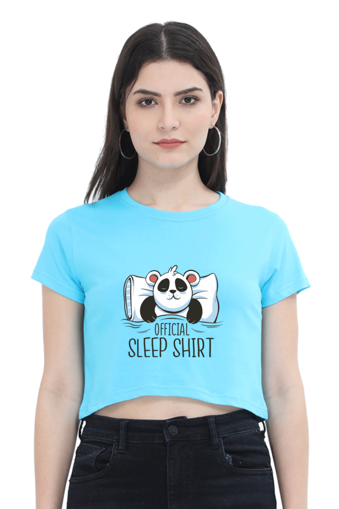 Panda Sleep Crop Top