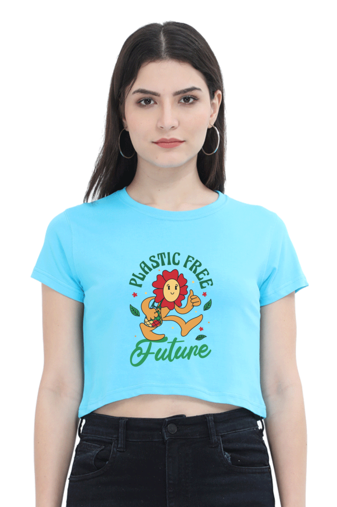 Plastic Free Flower Crop Top