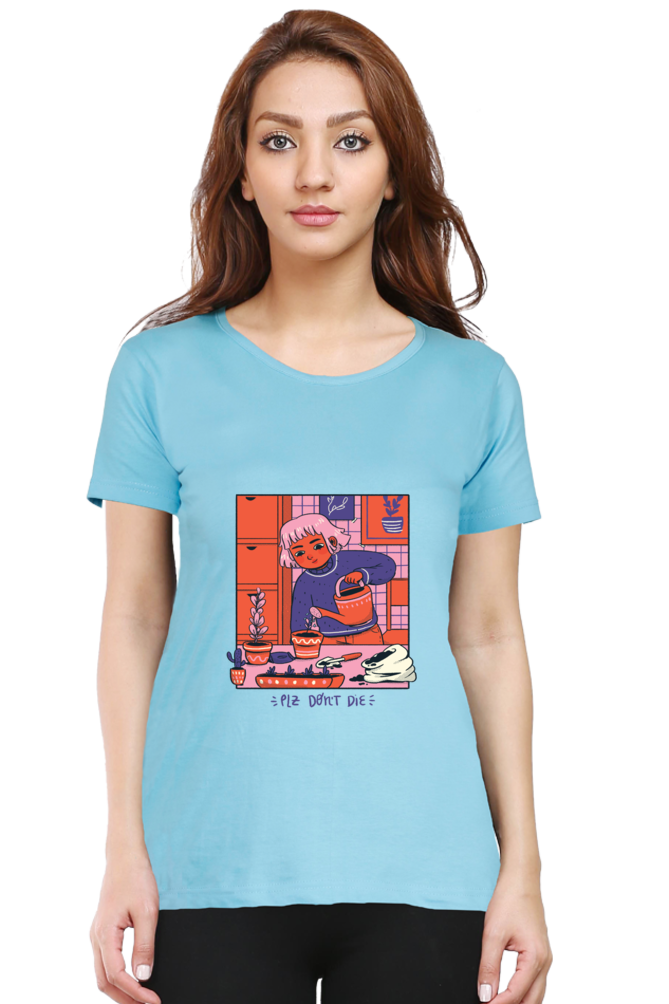 Girl Watering Plant T-Shirt