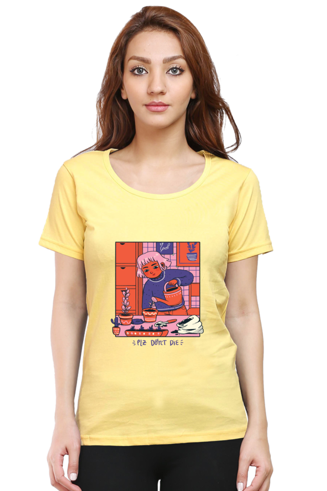 Girl Watering Plant T-Shirt