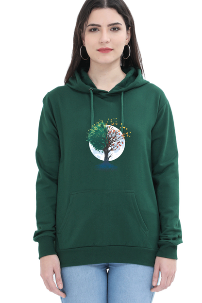 Tree Of Butterflies Autumn Hooded Sweat Shirt