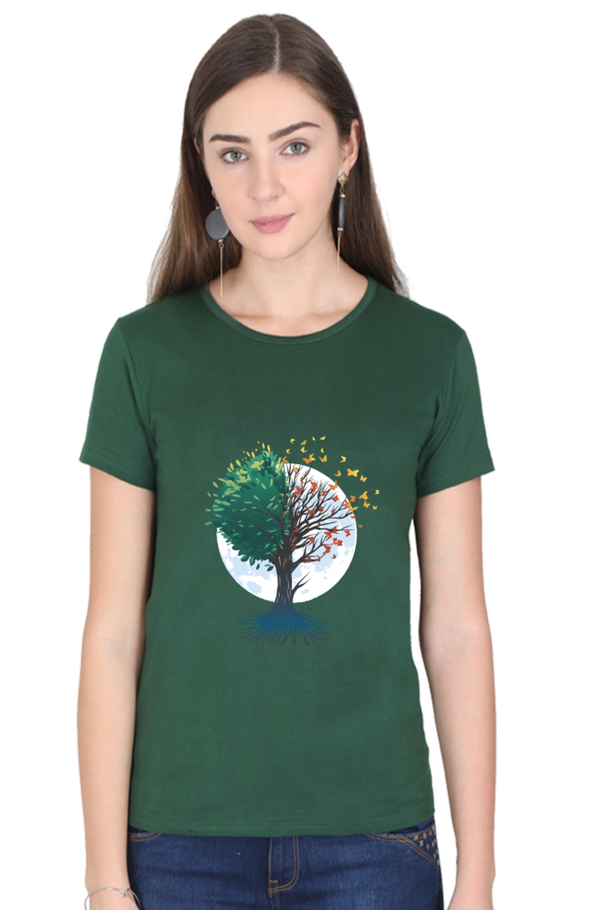 Tree Of Butterflies Autumn T-Shirt