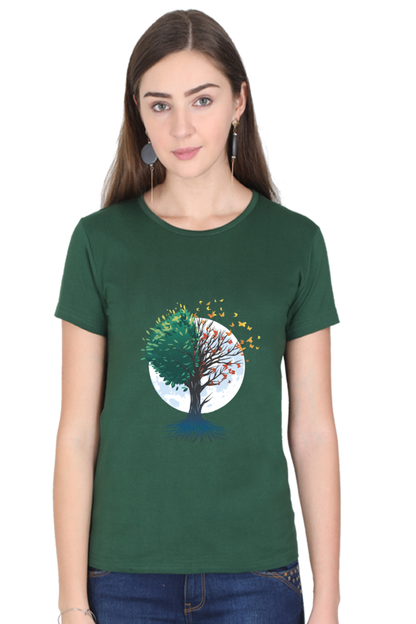 Tree Of Butterflies Autumn T-Shirt