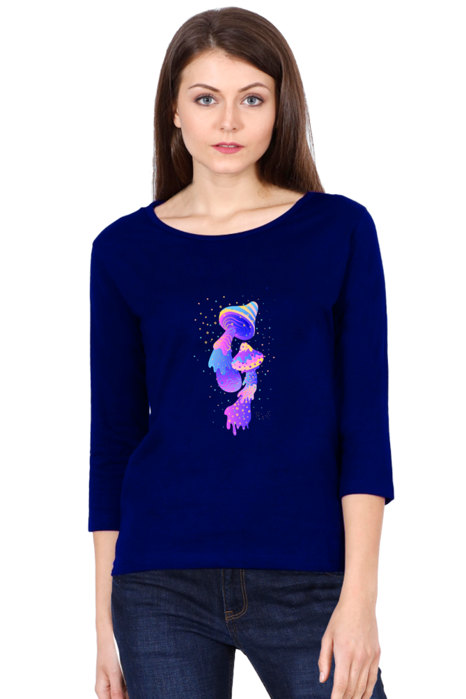 Psychedelics Mushroom Round Neck Full Sleeve