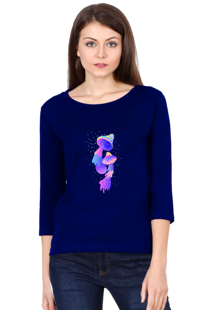 Psychedelics Mushroom Round Neck Full Sleeve