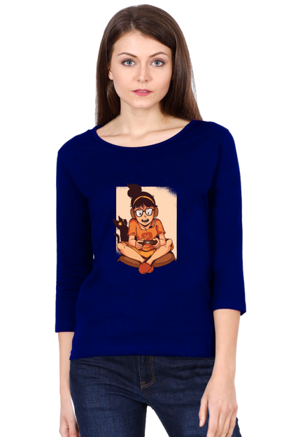 Gamer Girl Round Neck Full Sleeve