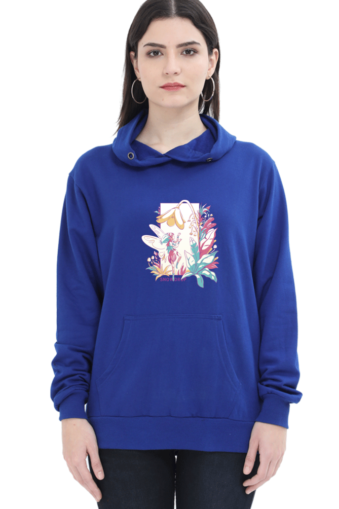 Small Fairy With Flowers Hooded Sweat Shirt