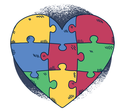 Autism Heart Puzzle Hooded Sweat Shirt