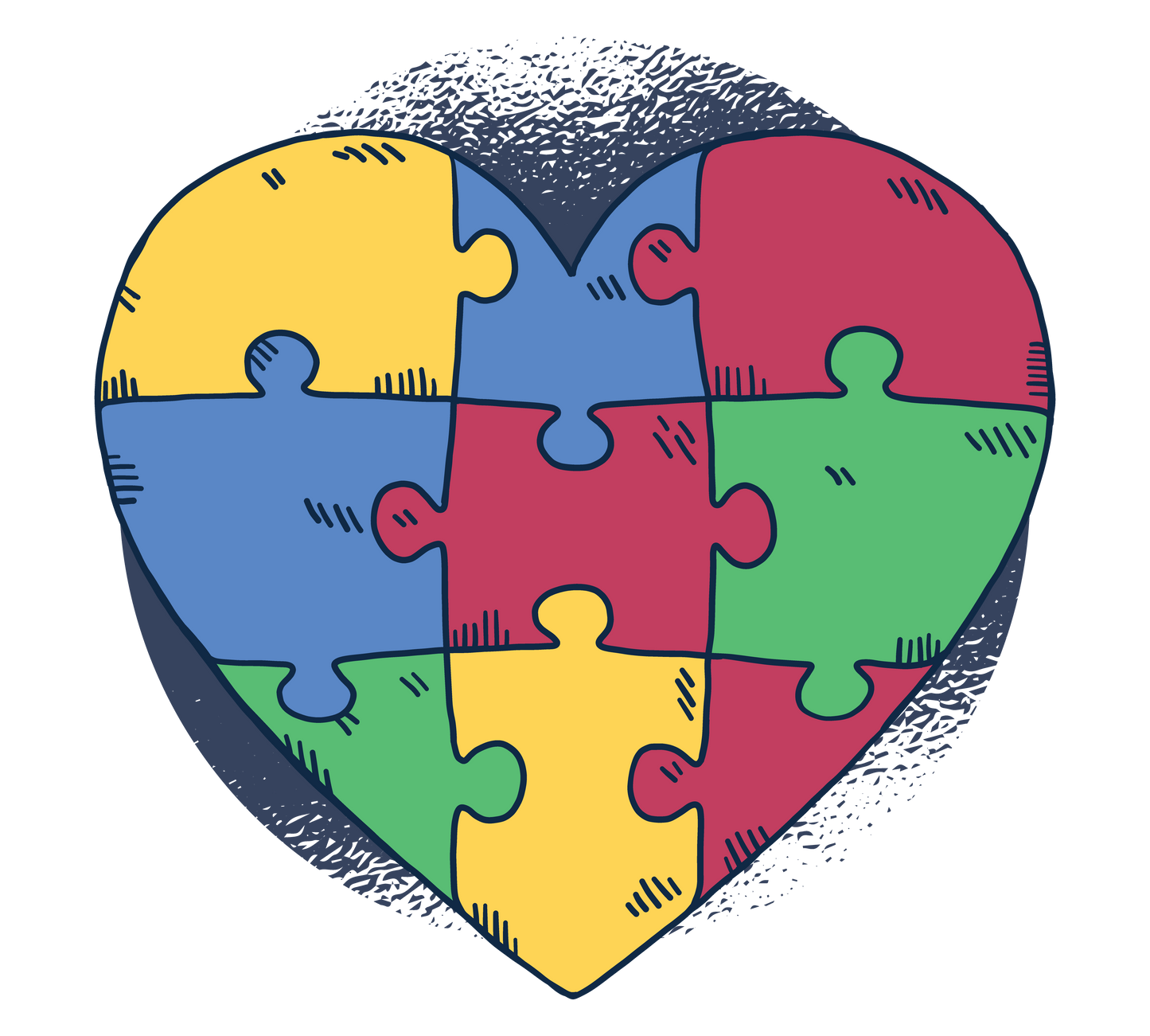 Autism Heart Puzzle Crop Top