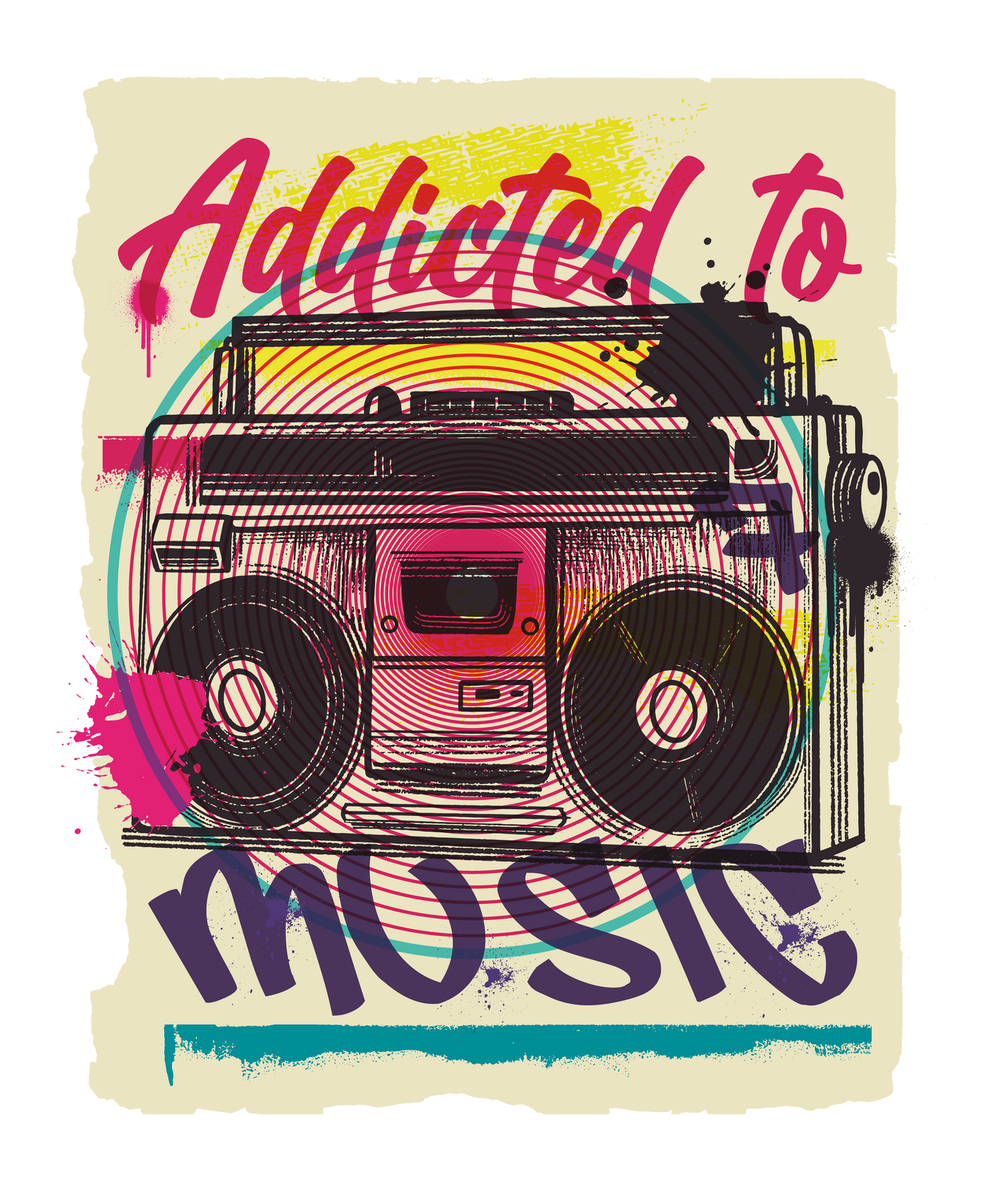 Boombox Urban Graffiti T-Shirt